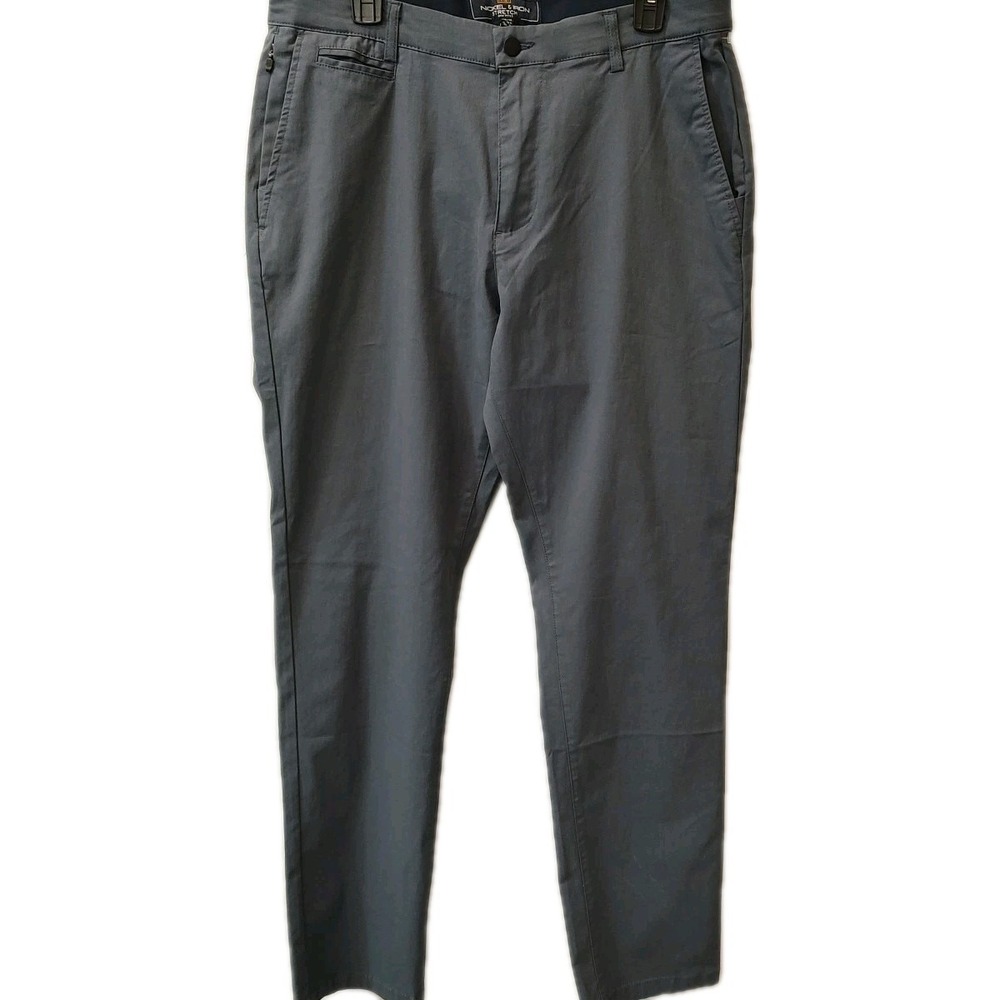 Nickel Iron Stretch Athletic Chino Performance Slim Men 34/32 Bering Sea NC310C1